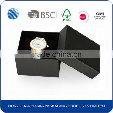 Wholesale black custom watch packaging box for men