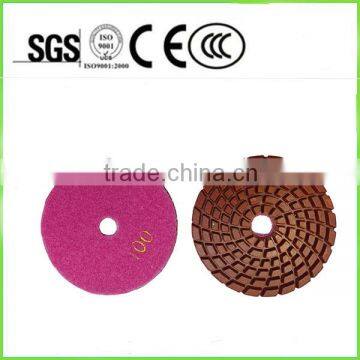 4" 100mm Diamond tools wet polishing pads for concrete, granite, marble