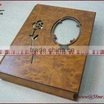 2013 Custom Digital Wedding Wood Photo Album Cover,Wooden Photo Album Book Cover