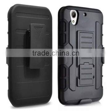 Combo Armor Robot With Foothold Phone Case For HTC 626