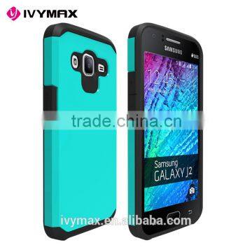 IVYMAX New Model Mobile Phone Case Double Color TPU + PC Slim Armor Shockproof case for Samsung Galaxy J2 2016/J210