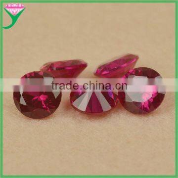 Round brilliant cut 5# red synthetic jewelry madagascar ruby