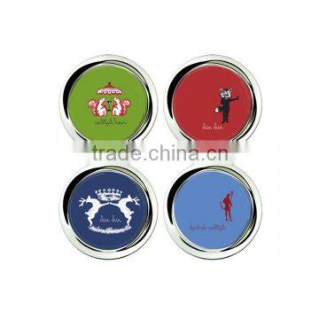 Office set glass acrylic coaster for color printed