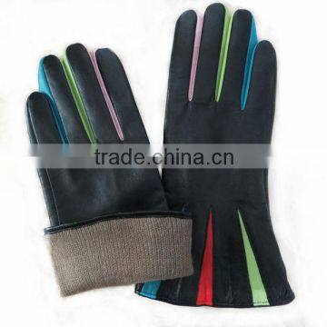 Fashion fleece lining leather gloves manufacturer in Hebei