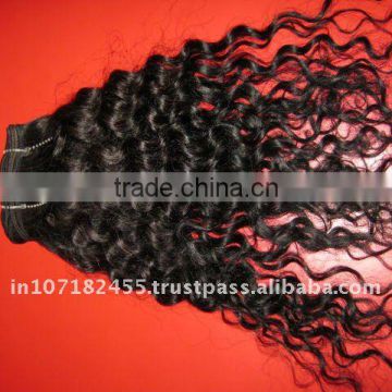 natural human hair curly texture extension from wholesaler