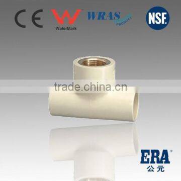 Reasonable Price cpvc brass thread female fittings tee