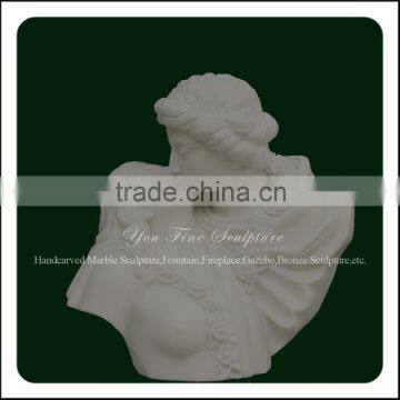 Pure White Marble Bust Sculpture YFZLMB-(24)