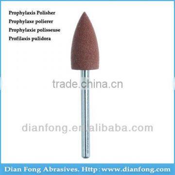 Af103M Brown FG Shank High Speed Bullet Silicone Rubber Prophylaxis Polisher For Polishing Ceramic Dental Hygiene Texas