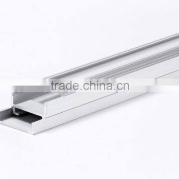 Liner square suspended aluminum led channel with clear lens