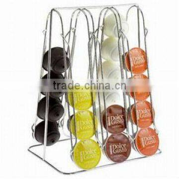 iron wire coffee capsule rack