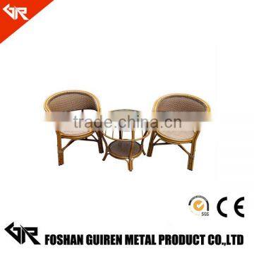 Bamboo Finish Rattan Chair with steel inside with look rattan treatment rattan chair