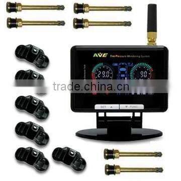 TPMS: AVE Color LCD TPMS for Car+Trailer/ Motorhome/ Camper / 4x4/ AVE-T1006P Tyre Pressure Monitoring System
