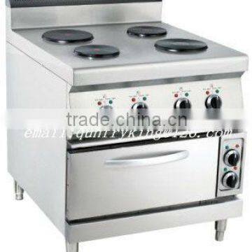 Electric 4-Plate Range with oven(Round Plate)