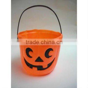 Halloween gift box plastic barrel/basket hallowwen barrel