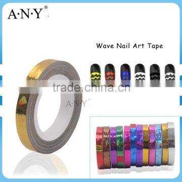 ANY Nail Art DIY Using Plastic Golden Wave Nail Art Tape Roll