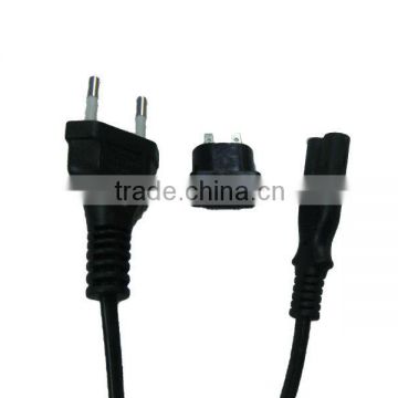 KC approval power cord with figure 8 connector