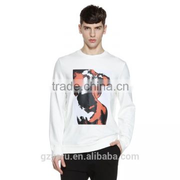 Men's Newest fashion sport casual long sleeve round neck cotton T shirt