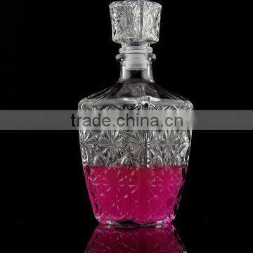 wholesale with stopper clear wine glass crystal decanter