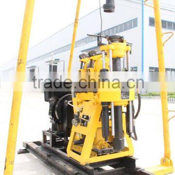 180m borehole diesel engine water well drilling rig machine