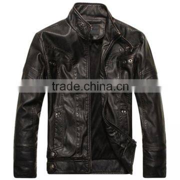 Custom High Quality Original YKK Zippers Faux Leather Jackets photo-2
