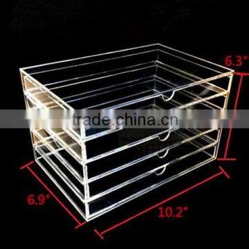 Custom acrylic jewelry box with 5 drawers