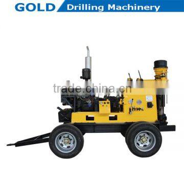 High Speed Core Drilling Rig, Trailer Mounted Water Well Drilling Rig, Large Hole Diameter Water Drilling Rig