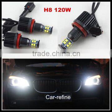 2016 New Error free led Marker Fog Headlight H8 120W C REE LED Angel Eyes for BMW X5 E70 X6 E71 E90 E91 E92 M3 E60