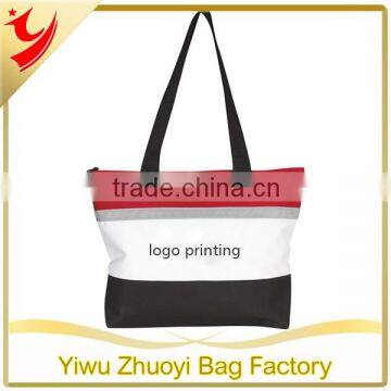 Promotional Canvas Tote Bags With Zippered Main Compartment photo-3