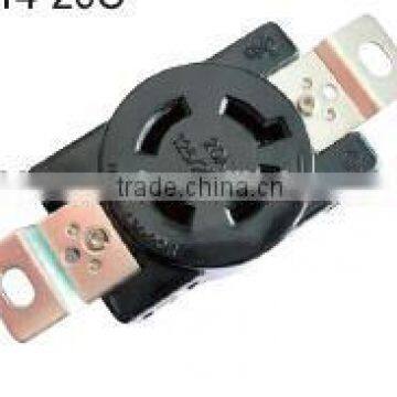 UL Listed Locking devices 20AMP 125V/250V 3-pole 4-wire grounding L14-20R L14-20P L14-20C