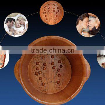 Foot application foot massager wooden foot bath bucket