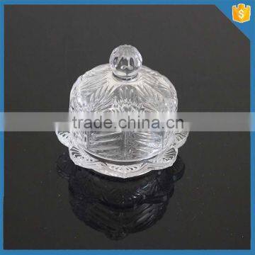 Clear round mini glass candy buffet jar wholesale