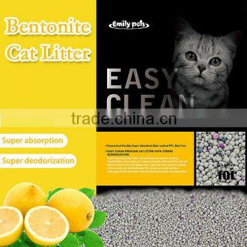 High Grade Hot Sale Lemon Flavour Kitty Litter Mineral