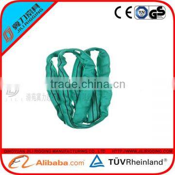 hot sale manufactory polyester webbing sling/cargo web/lifting strap 2T green