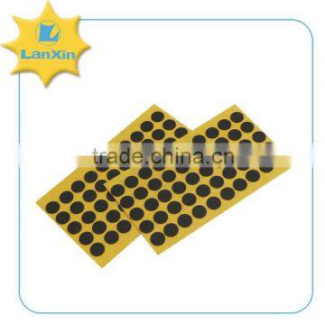 Single sided adhesive round poron foam pad