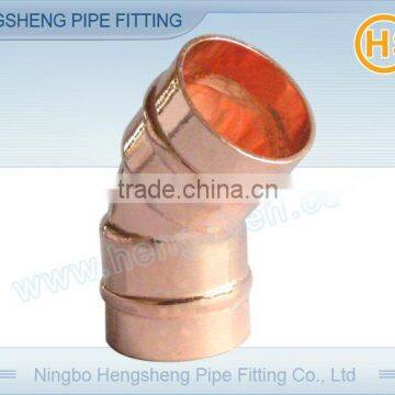 solder ring elbow,45 degree Copper Elbow C x C