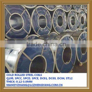 Cold Rolled Steel Coil Q195 Q195L SPCC SPCD SPCE ST12 ST13 ST14