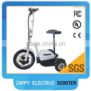 Electric Driving Type and Passenger Use For Three Wheel Zappy Electric Scooter photo-3