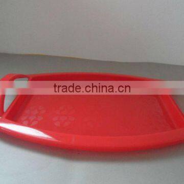 large plastic airline serving tray