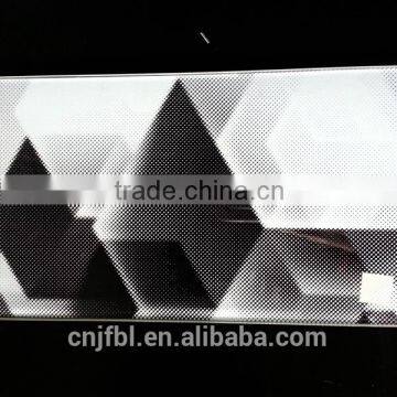 Decorative partition glass, railing glass of ceramic silkscreen printing glass, white ceramic special design