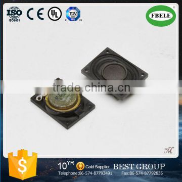 FBS20S Cheaper 8ohm 3W cloth cone square mini mylar speaker(FBELE)