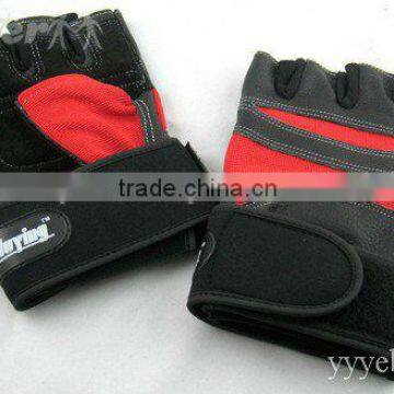 leather fitness sports gloves