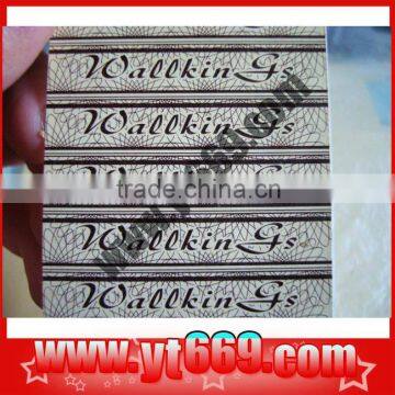 Various used anti-counterfeiting fragile paper sticker