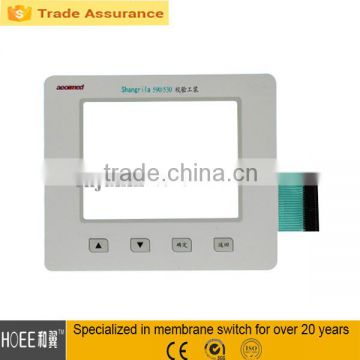 four button membrane switch keypad with big lcd window