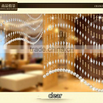 crystal glass beads curtain for hotel office or home decor hanging door beads curtain christmas