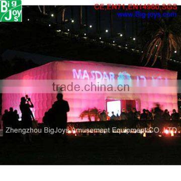 2016 new design inflatable tent with LED light for exhibition