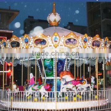 Commercial used luxury playground equipment merry go round for sale