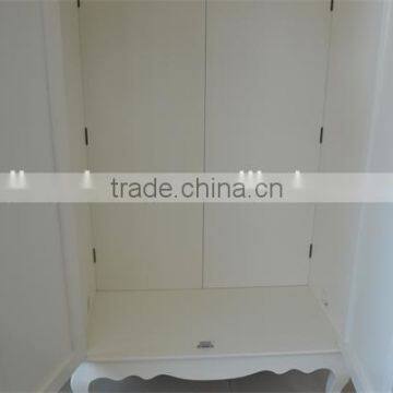 French Style Modern Bedroom Furniture Oak Wood Wardrobe With Two Door photo-5