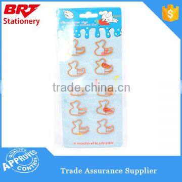 duck shaped paper clip, cute animal shape paper clips