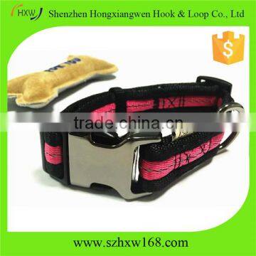 Adjustable polyester nylon webbing dog collar