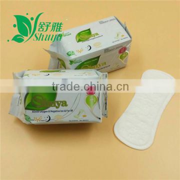 free sample whisper panty liner with non woven fabric